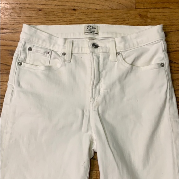J. Crew Lookout High Rise Skinny White Jean sz:28 - Picture 2 of 6